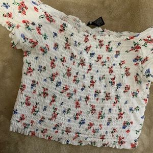 FOREVER 21 FLORAL CROP TOP